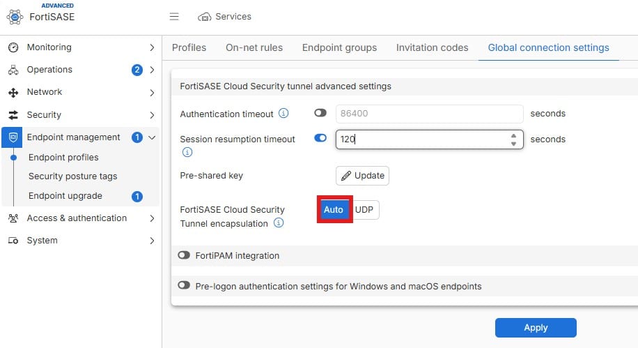 FortiSASE IPsec over TCP – stabil VPN kapcsolat korlátozott hálózati környezetekben